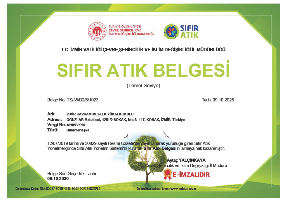 Sıfır Atık Belgesi